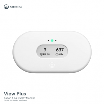 Airthings View Plus เครื่องตรวจวัดคุณภาพอากาศอัจฉริยะ แจ้งเตือนผ่านสมาร์ทโฟน