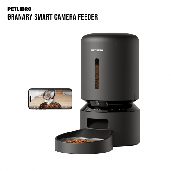 PETLIBRO Granary Smart Camera Feeder 5L (with Camera / WiFi) เครื่องให้อาหารแมวอัตโนมัติพร้อมกล้อง สื่อสาร และตั้งเวลาให้อาหาร