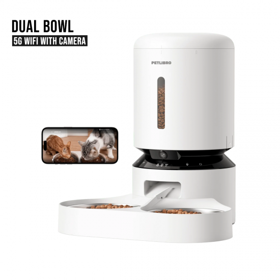 PETLIBRO Granary Smart Camera Feeder 5L (with Camera / WiFi) เครื่องให้อาหารแมวอัตโนมัติพร้อมกล้อง สื่อสาร และตั้งเวลาให้อาหาร