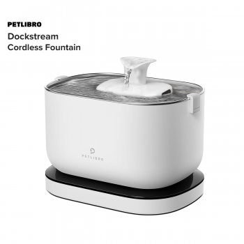 Petlibro Dockstream Cordless Fountain เครื่องให้น้ำแมวไร้สาย พร้อมแบตเตอรี่ในตัว