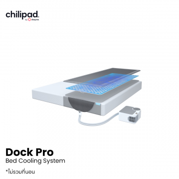 Chilipad Dock Pro Bed Cooling System ท็อปเปอร์อัจฉริยะ ควบคุมอุณหภูมิที่นอนอัตโนมัติ ความเย็นสบายและร้อน เพื่อคุณภาพการนอน