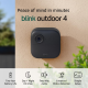 Blink Outdoor 4 (Newest Model) กล้องวงจรปิดไร้สายอัจฉริยะ แบตเตอรี่สูงสุด 2 ปี Blink Outdoor 4 (Newest Model) กล้องวงจรปิดไร้สายอัจฉริยะ แบตเตอรี่สูงสุด 2 ปี