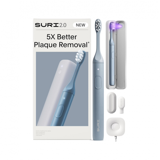 SURI 2.0 Sonic Electric Toothbrush แปรงสีฟันไฟฟ้าโซนิค กล่องพกพา UV-C ชาร์จไฟ SURI 2.0 Sonic Electric Toothbrush แปรงสีฟันไฟฟ้าโซนิค กล่องพกพา UV-C ชาร์จไฟ