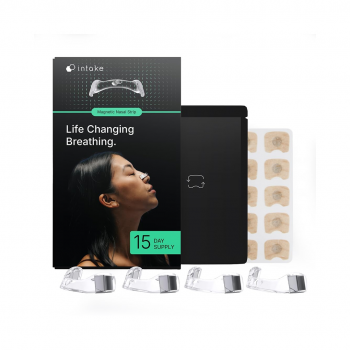 Intake Breathing Magnetic Nasal Strips Starter Kit ชุดเริ่มต้น | แผ่นขยายรูจมูกแม่เหล็ก ลดกรน เพิ่มอากาศหายใจ ช่วยนอนหลับดีขึ้น