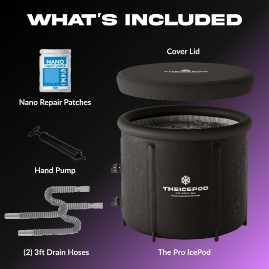 The Pod Company - Ice Pod Pro 110 Gallon อ่างน้ำแข็งฟื้นฟูร่างกายแบบพกพา The Pod Company - Ice Pod Pro 110 Gallon อ่างน้ำแข็งฟื้นฟูร่างกายแบบพกพา