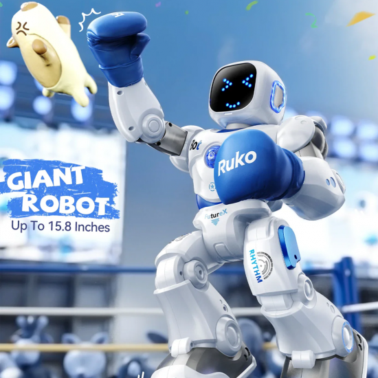 Ruko 1088 Large Smart Robots for Kids หุ่นยนต์ STEM ขนาดใหญ่  พร้อมระบบควบคุมด้วยเสียง แอป และรีโมต