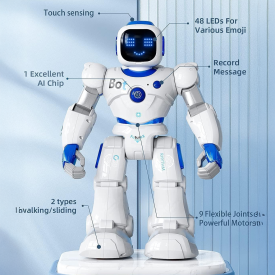 Ruko 1088 Large Smart Robots for Kids หุ่นยนต์ STEM ขนาดใหญ่  พร้อมระบบควบคุมด้วยเสียง แอป และรีโมต