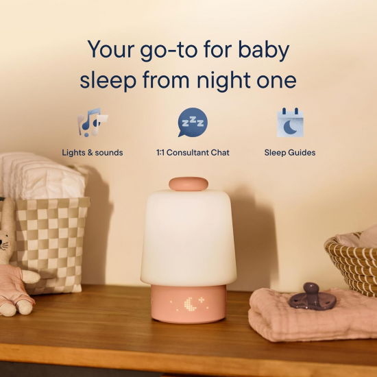 Hatch Baby เครื่องเสียงกล่อมนอนและไฟกลางคืนอัจฉริยะ พร้อมนาฬิกาฝึกเวลาเข้านอน–ตื่นสำหรับเด็ก