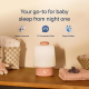 Hatch Baby เครื่องเสียงกล่อมนอนและไฟกลางคืนอัจฉริยะ พร้อมนาฬิกาฝึกเวลาเข้านอน–ตื่นสำหรับเด็ก