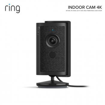 Ring Indoor Cam 4K (Newest Model) กล้องวงจรปิดอัจฉริยะในบ้าน ระดับ 4K พร้อม Retinal Vision และระบบตรวจจับความเคลื่อนไหว