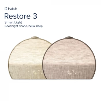Hatch Restore 3 โคมไฟ นาฬิกาปลุกอัจฉริยะ พร้อมเสียงและแสงเพื่อการนอนหลับที่ดีขึ้น