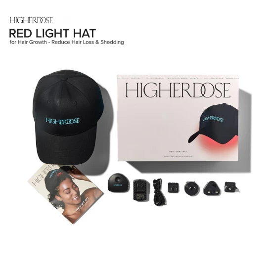 HigherDOSE Red Light Hat หมวกบำบัด Infrared Red Light เพื่อสุขภาพเส้นผม ลดการหลุดร่วง รากผมแข็งแรงขึ้น HigherDOSE Red Light Hat หมวกบำบัด Infrared Red Light เพื่อสุขภาพเส้นผม ลดการหลุดร่วง รากผมแข็งแรงขึ้น