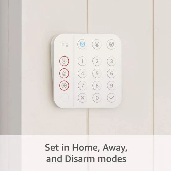 Ring Alarm Ring Keypad (2nd Gen) แผงปุ่มกดสัญญาณเตือนภัย เปิด/ปิดสัญญาณกันขโมย Ring Alarm Ring Keypad (2nd Gen) แผงปุ่มกดสัญญาณเตือนภัย เปิด/ปิดสัญญาณกันขโมย