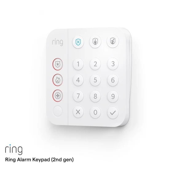 Ring Alarm Ring Keypad (2nd Gen) แผงปุ่มกดสัญญาณเตือนภัย เปิด/ปิดสัญญาณกันขโมย Ring Alarm Ring Keypad (2nd Gen) แผงปุ่มกดสัญญาณเตือนภัย เปิด/ปิดสัญญาณกันขโมย